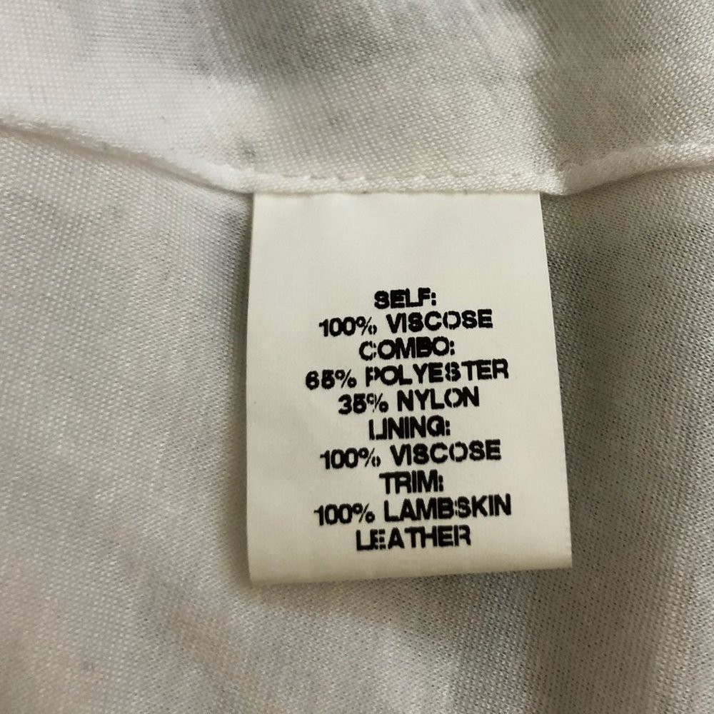 yigal azrouel leather trim mesh tank blouse - Picture 6 of 7